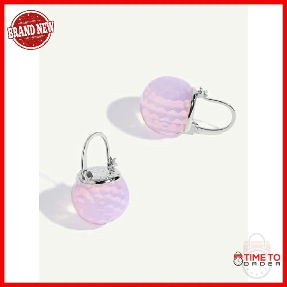 Sterling Silver Platinum Plated Crystal Dangle Earrings Hypoallergenic